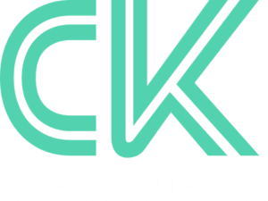 Clean Kinetics logo — stylized CK letters in teal representing Clean Kinetic Pte. Ltd.